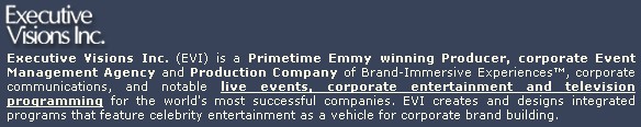 Executive Visions Inc. Event Productions