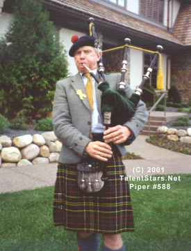 Bagpiper photos. Vendor id# 588 CLICK for more photos